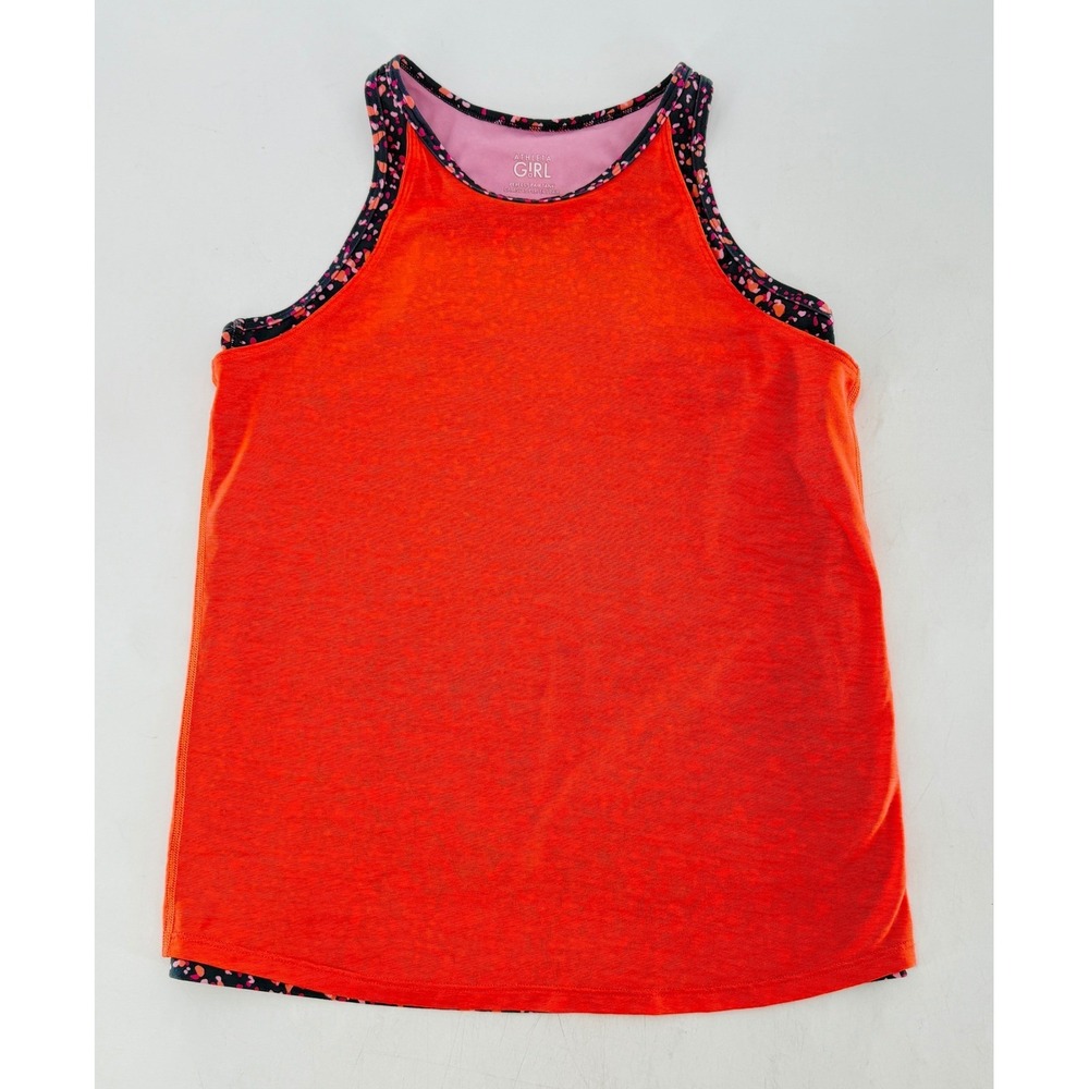 Athleta Girl Orange Active Tank‎ Top Sleeveless Athletic Layering Top XXL